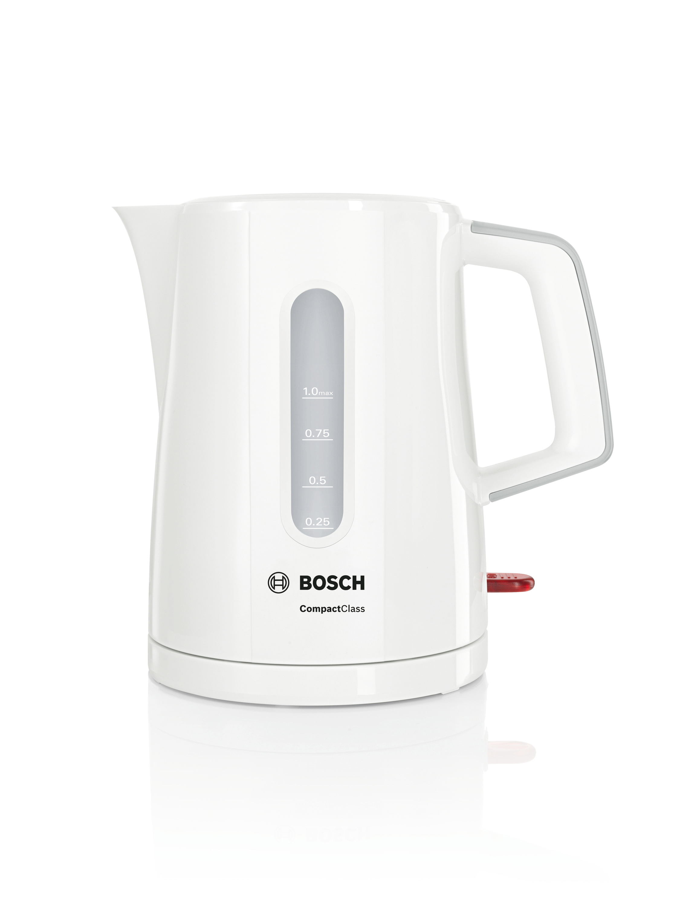 BOSCH TWK 3 A 051 Wasserkocher, Weiß/Hellgra