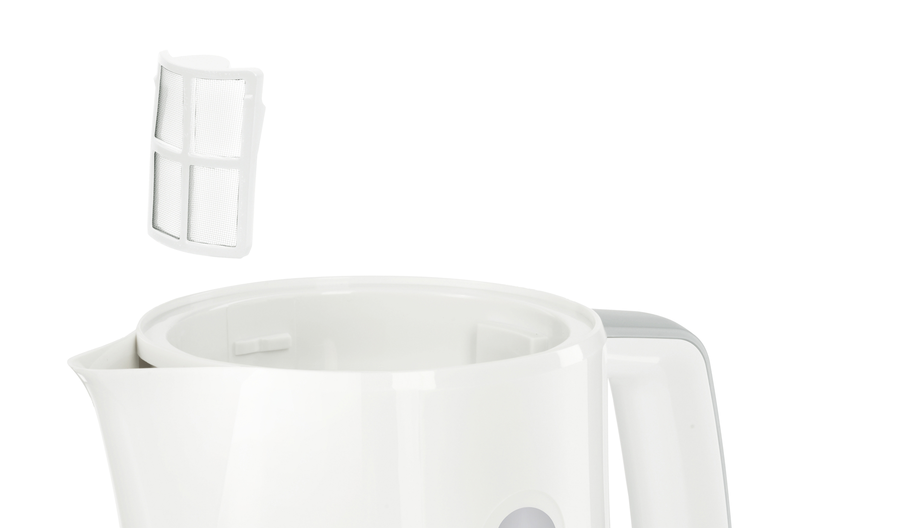 BOSCH TWK 3 A 051 Wasserkocher, Weiß/Hellgra