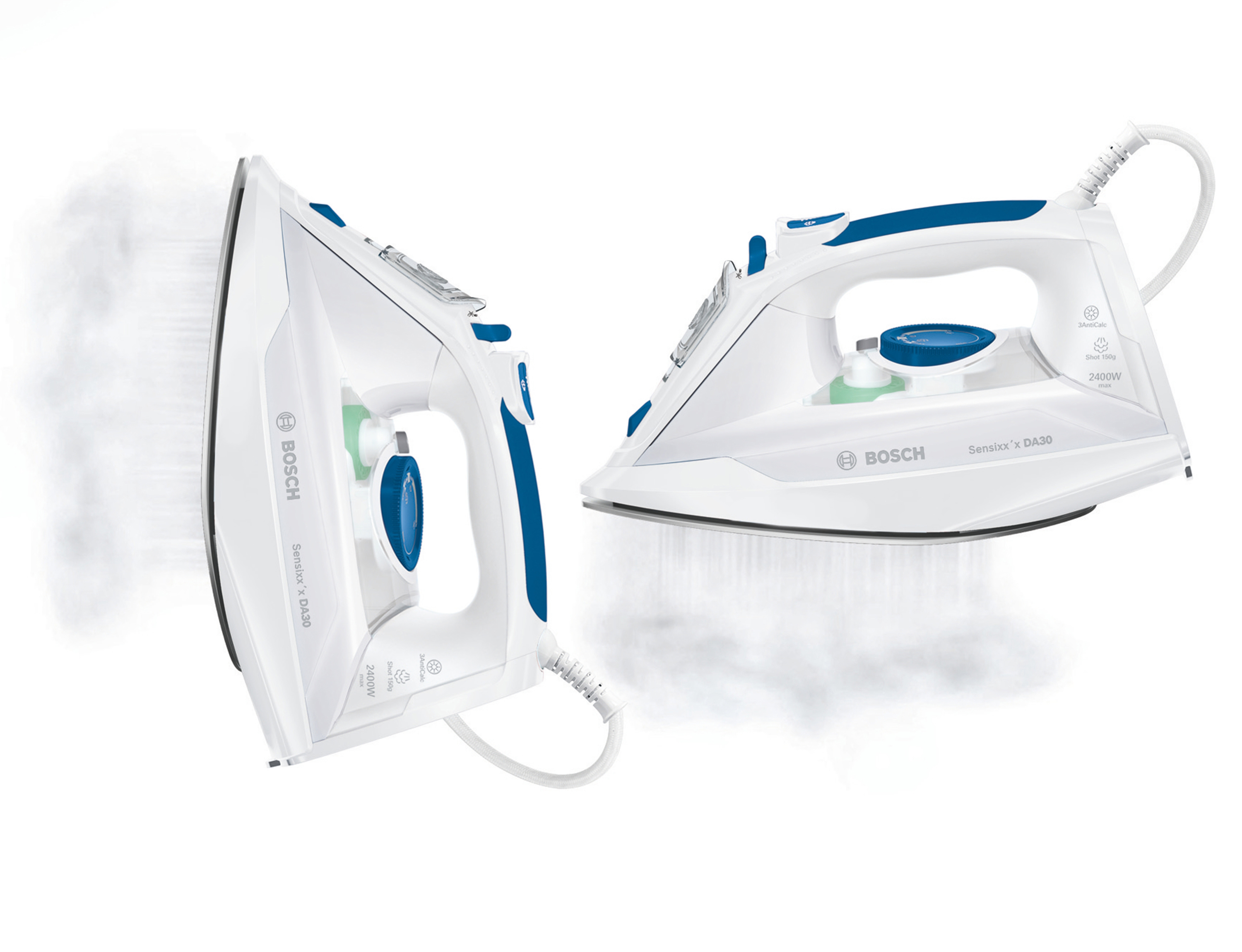 BOSCH TDA302401W Dampfbügeleisen (2400 Watt, CeraniumGlissée)