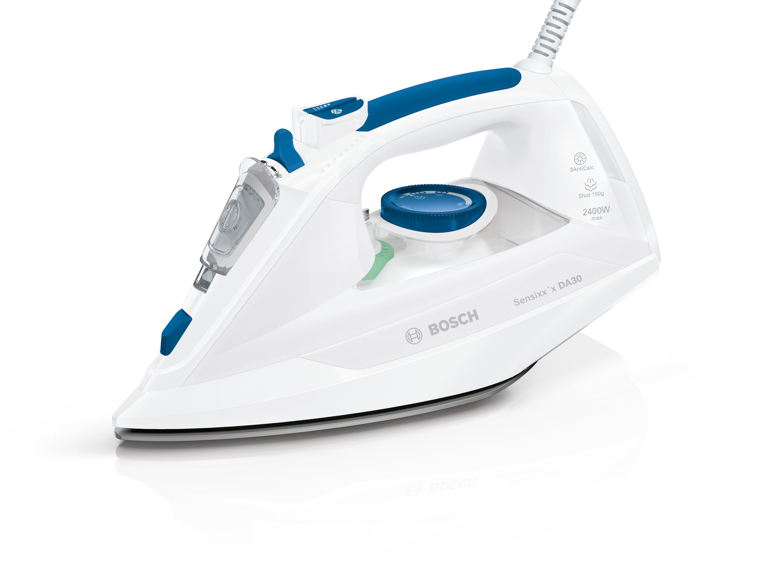 BOSCH TDA302401W Dampfbügeleisen (2400 Watt, CeraniumGlissée)