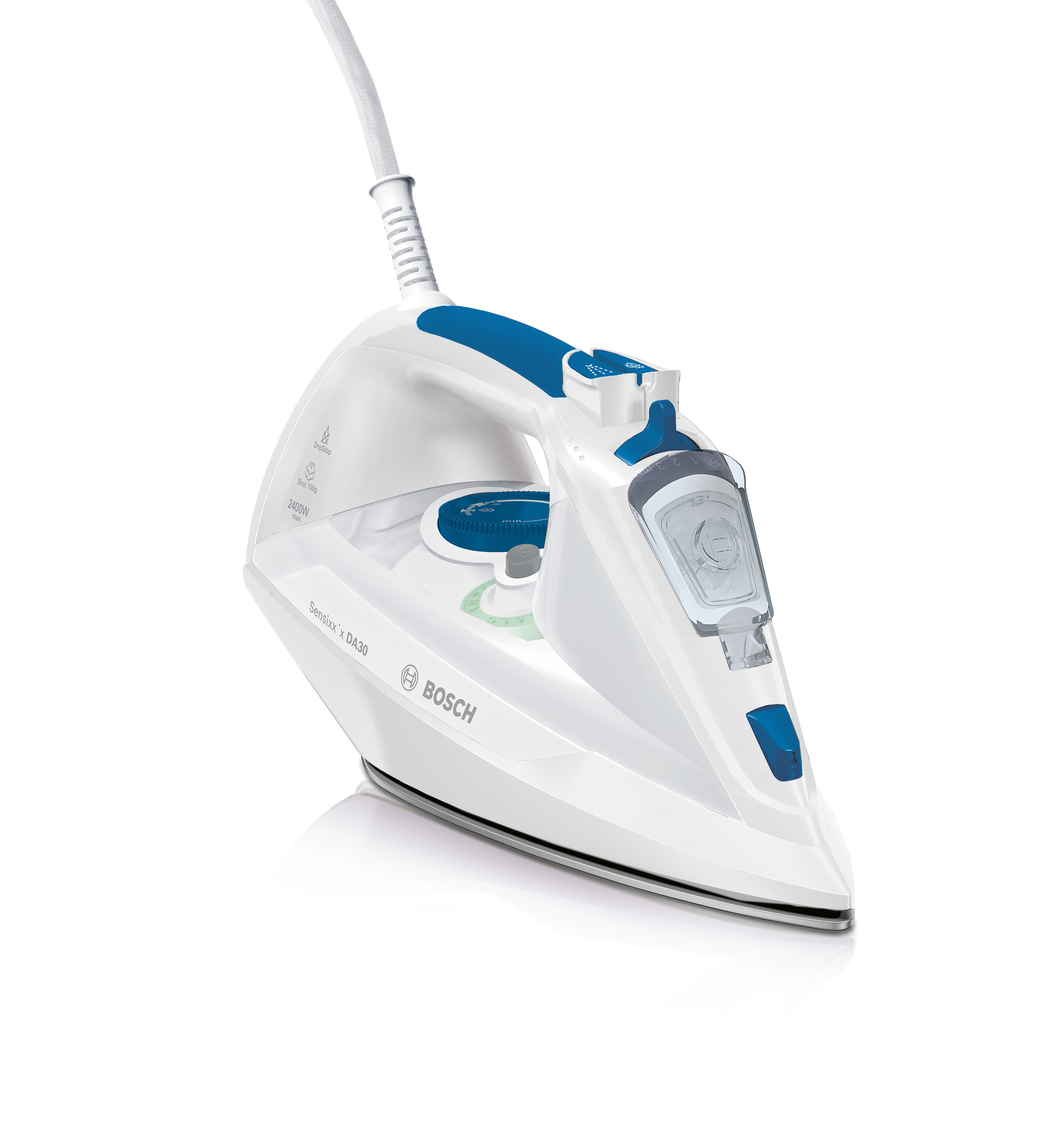 BOSCH TDA302401W Dampfbügeleisen (2400 Watt, CeraniumGlissée)
