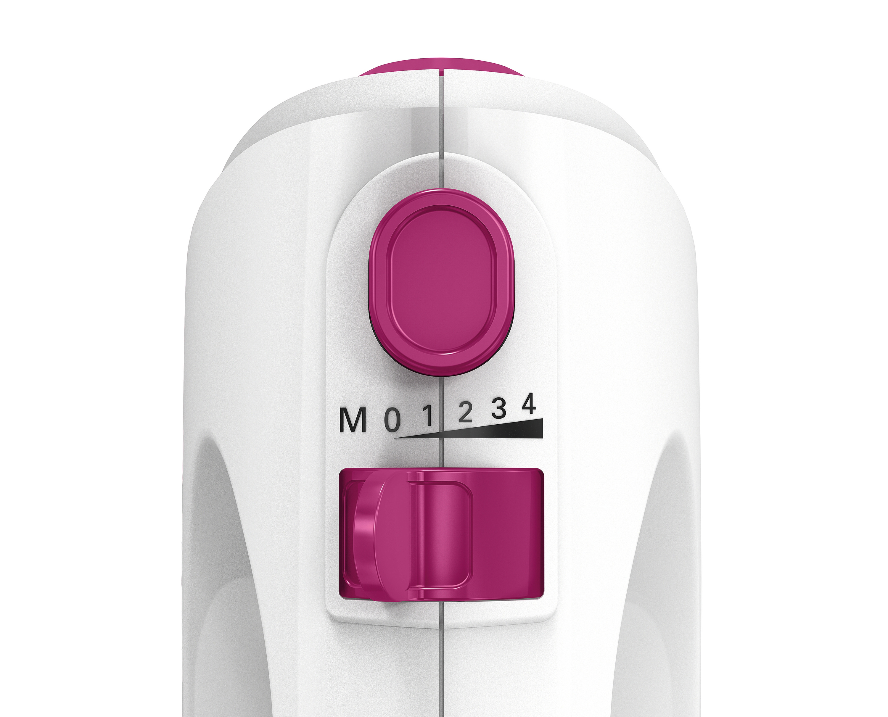 BOSCH MFQ2210P CleverMixx Fun Handmixer Weiß/Dunkelpink (375 Watt)
