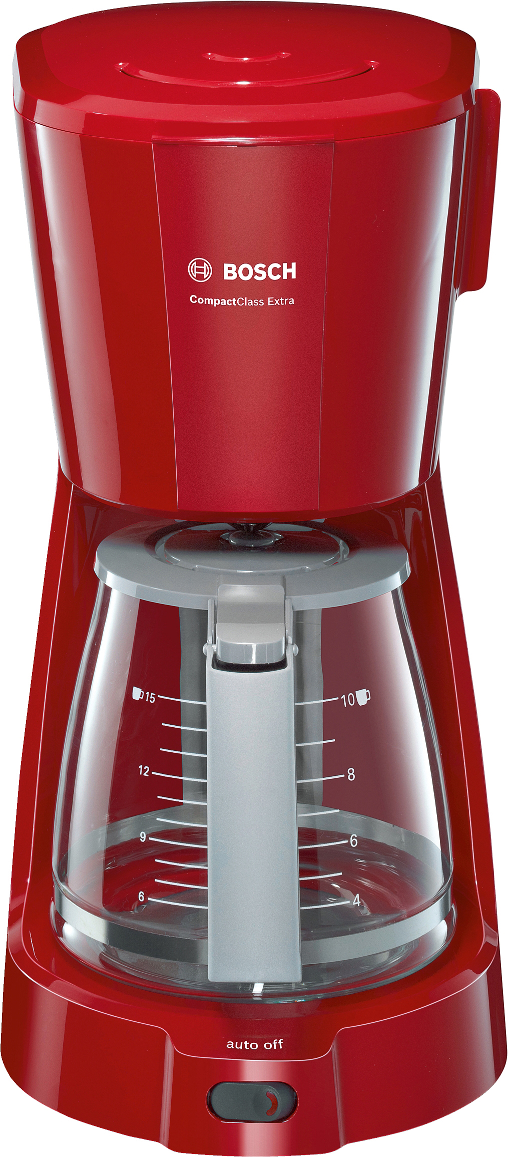 BOSCH TKA 3A 034 Kaffeemaschine Rot/Hellgrau