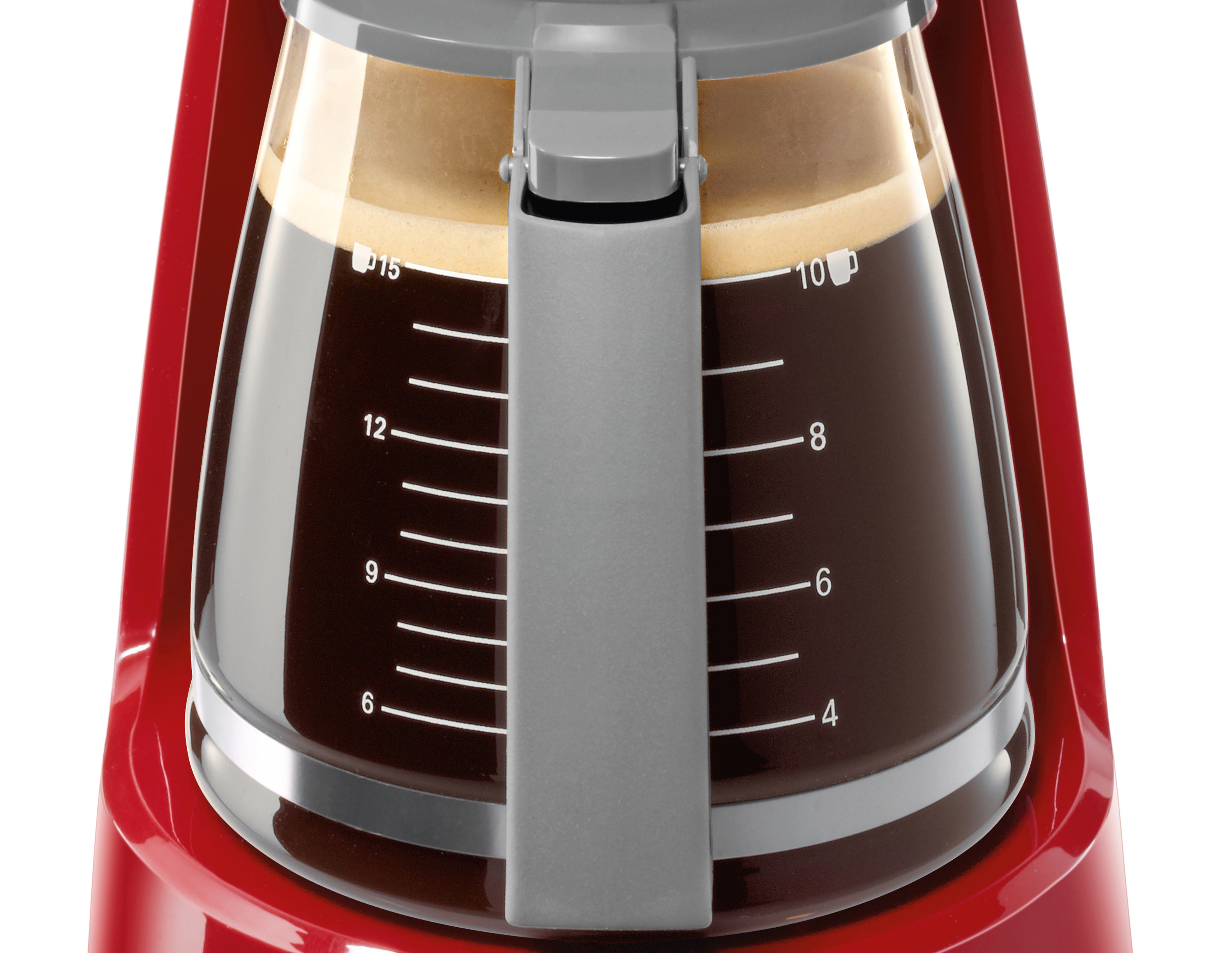 BOSCH TKA 3A 034 Kaffeemaschine Rot/Hellgrau
