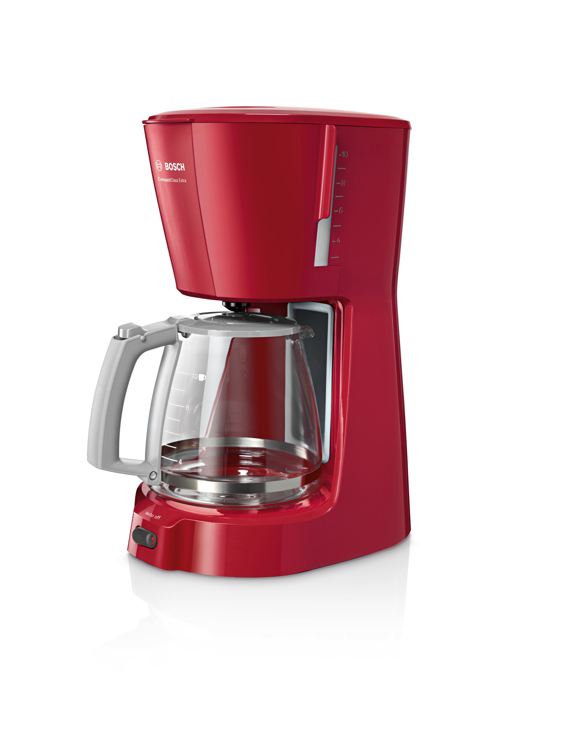 BOSCH TKA 3A 034 Kaffeemaschine Rot/Hellgrau