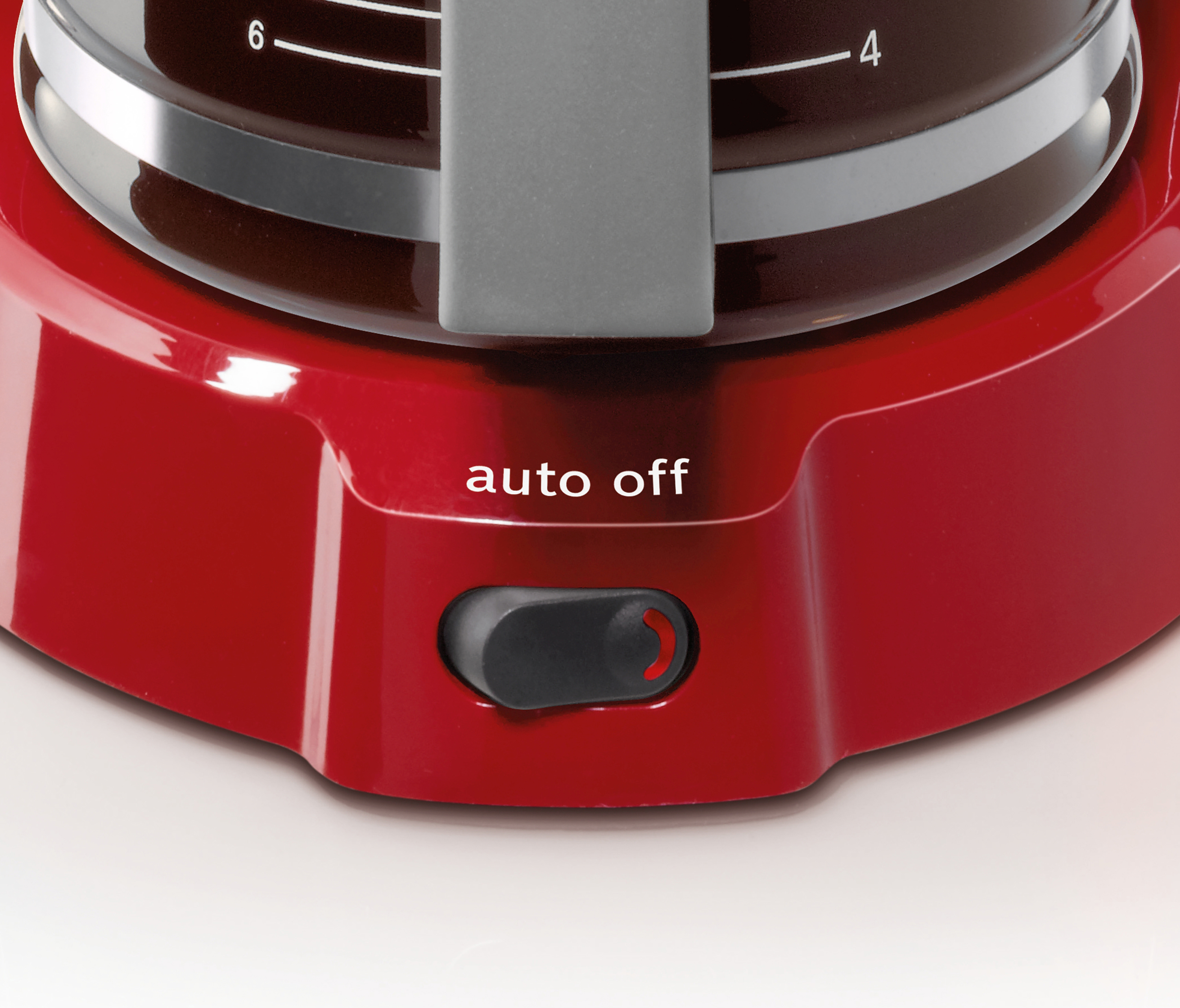 BOSCH TKA 3A 034 Kaffeemaschine Rot/Hellgrau