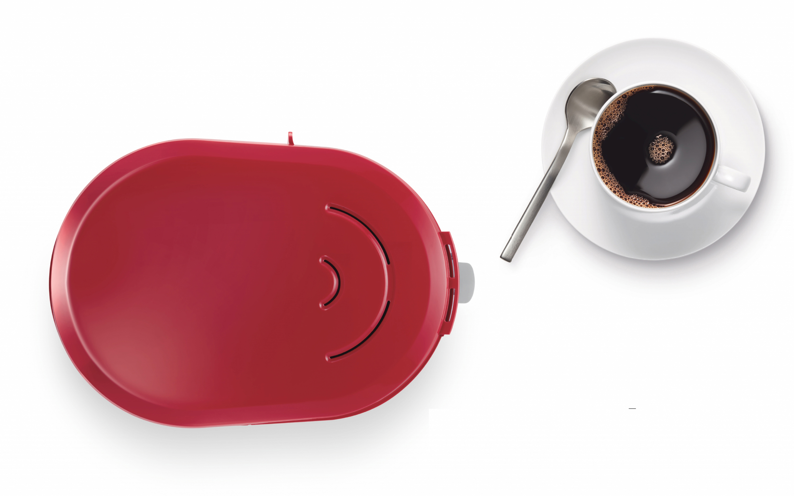 BOSCH TKA 3A 034 Kaffeemaschine Rot/Hellgrau
