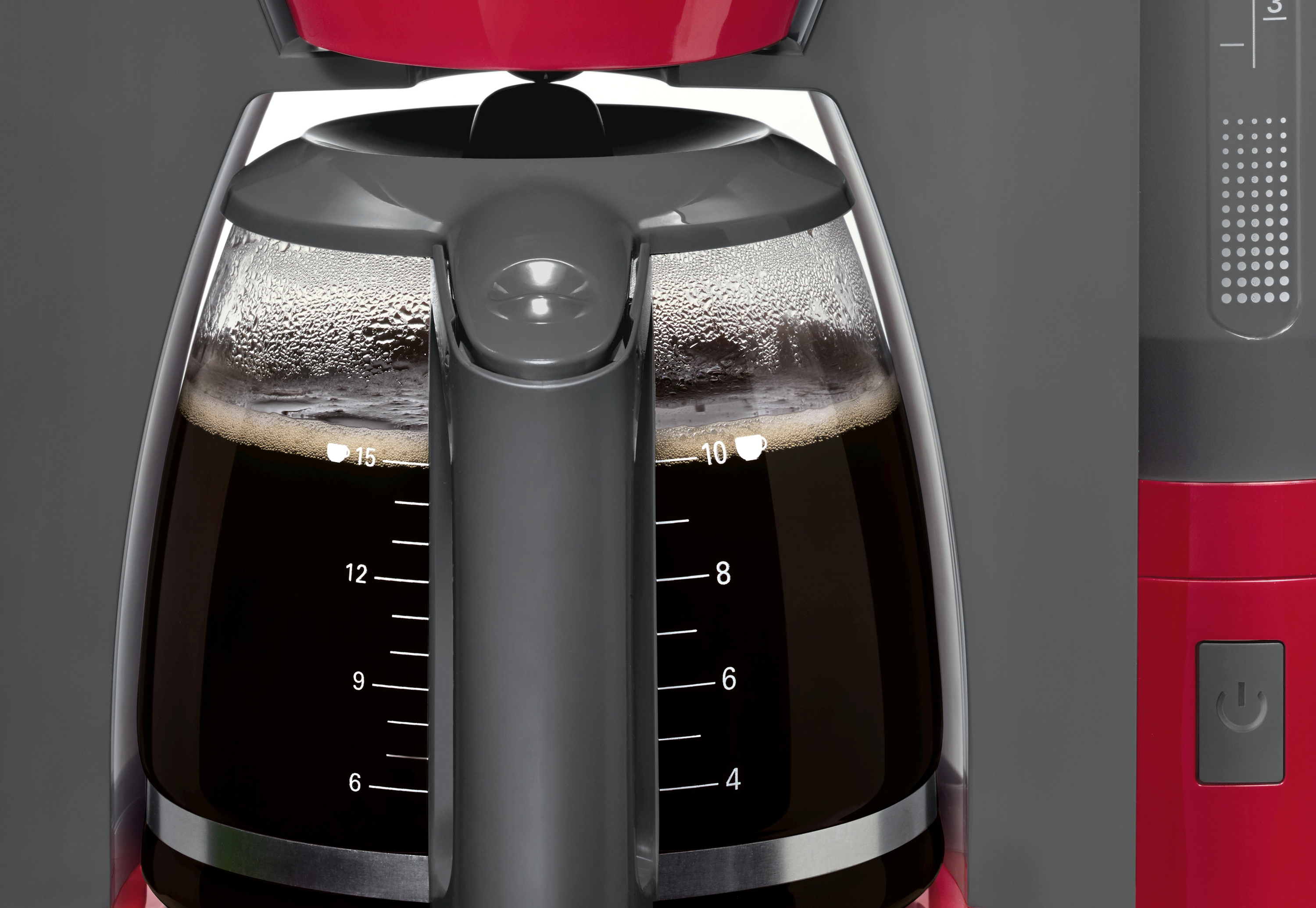 BOSCH TKA6A044 ComfortLine Kaffeemaschine Rot/Anthrazit