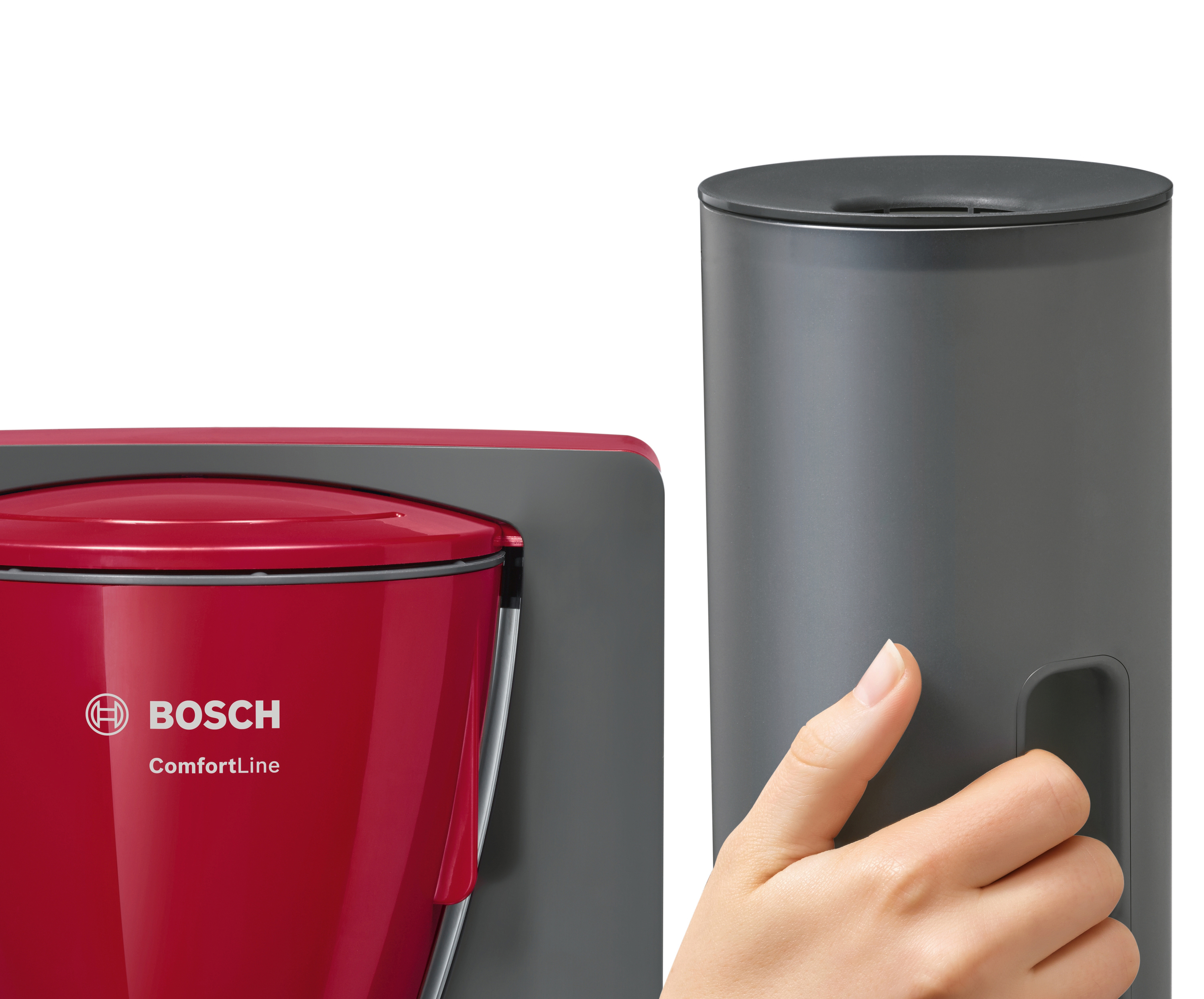 BOSCH TKA6A044 ComfortLine Kaffeemaschine Rot/Anthrazit