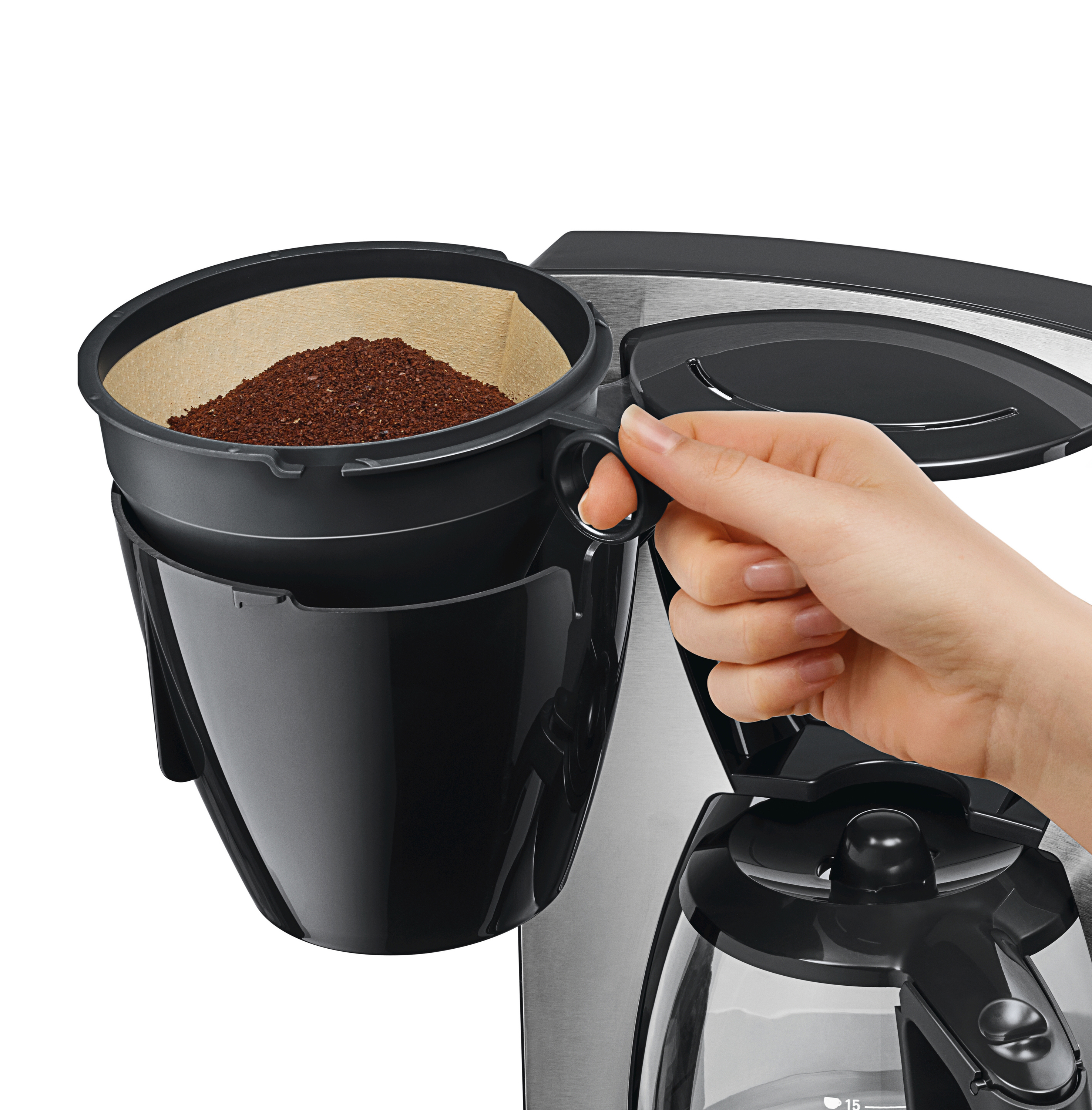 BOSCH TKA6A643 ComfortLine Kaffeemaschine Edelstahl/Schwarz