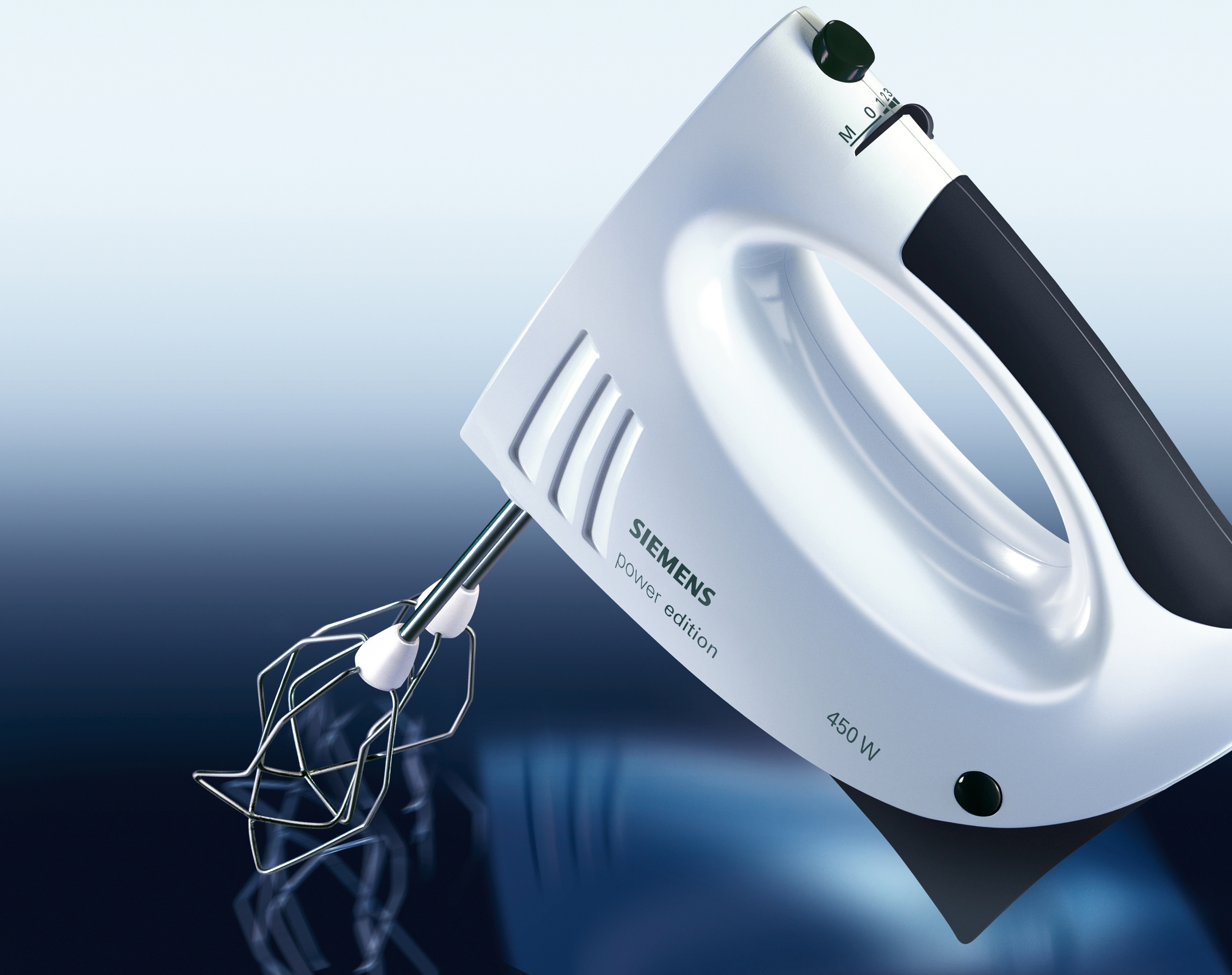 SIEMENS MQ955PE Handmixer Weiß/Anthrazit (450 Watt)