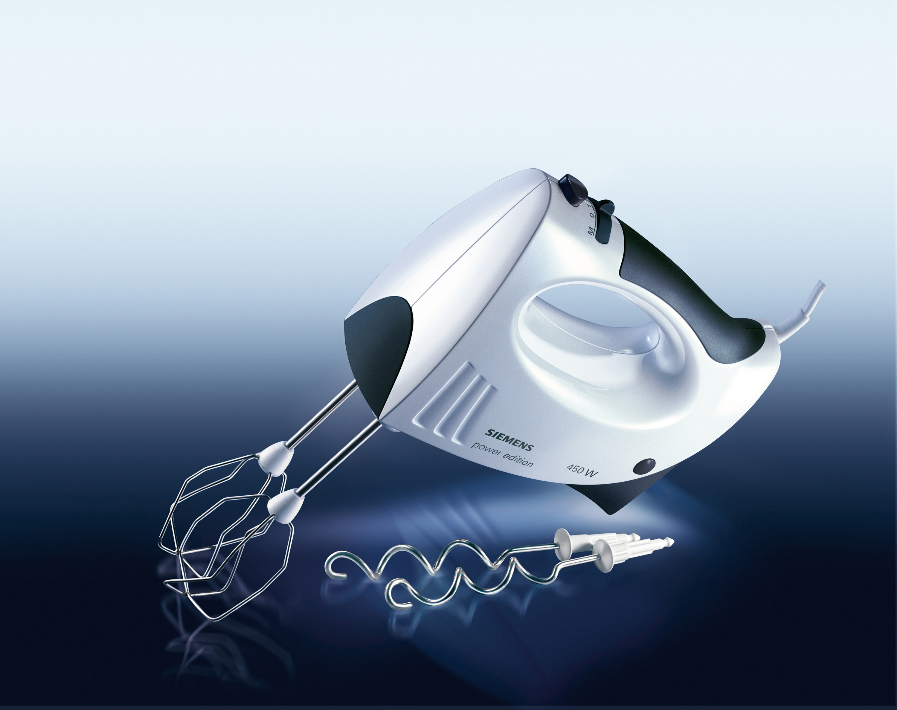 SIEMENS MQ955PE Handmixer Weiß/Anthrazit (450 Watt)
