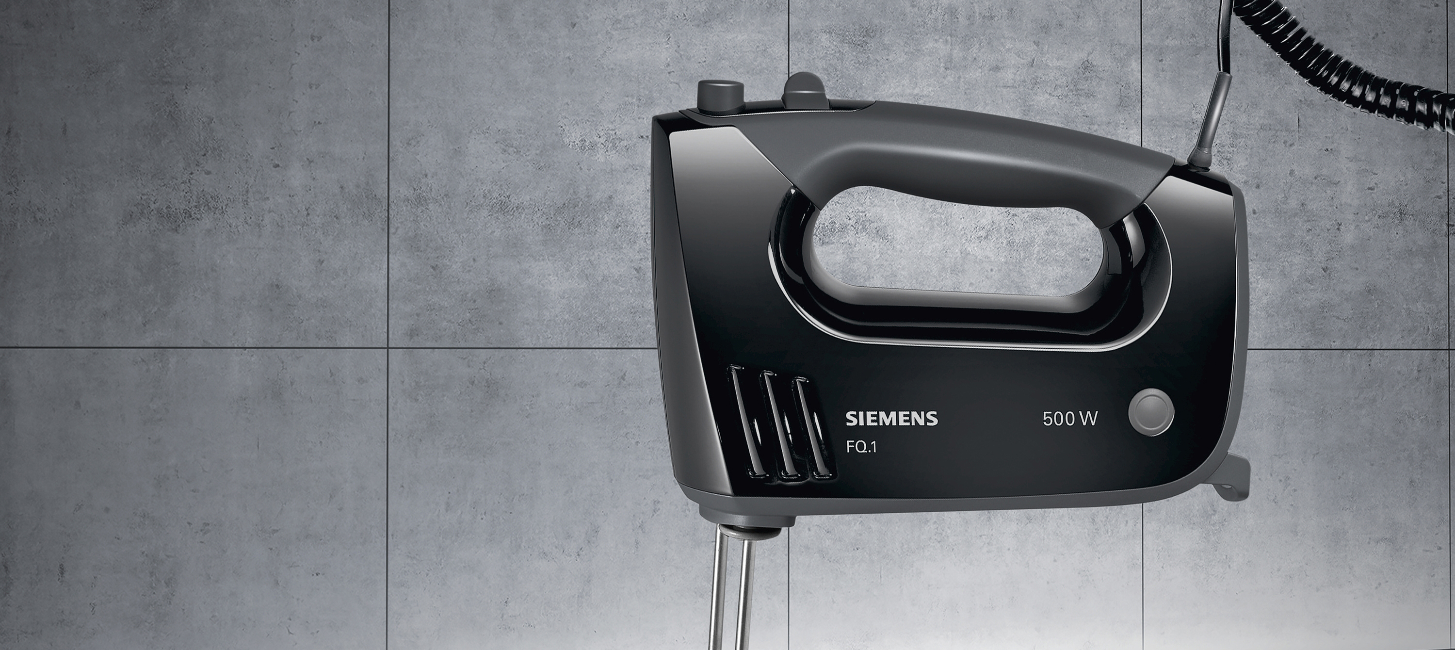 SIEMENS MQ96500 Handmixer Watt) (500 Schwarz/Grau