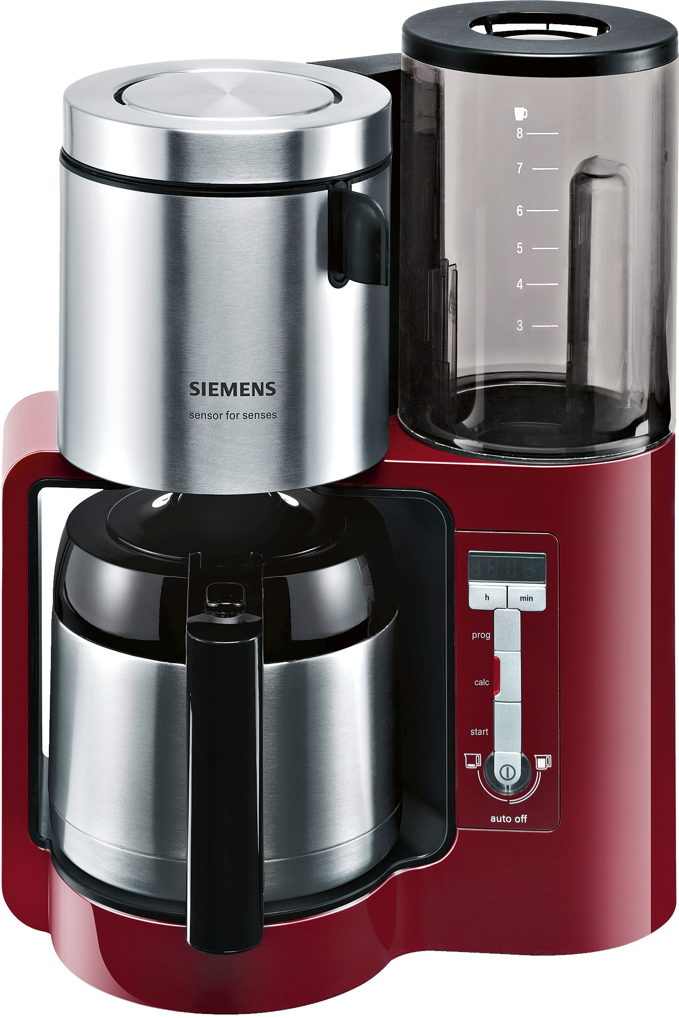 SIEMENS TC86504 Kaffeemaschine Cranberryrot/Schwarz