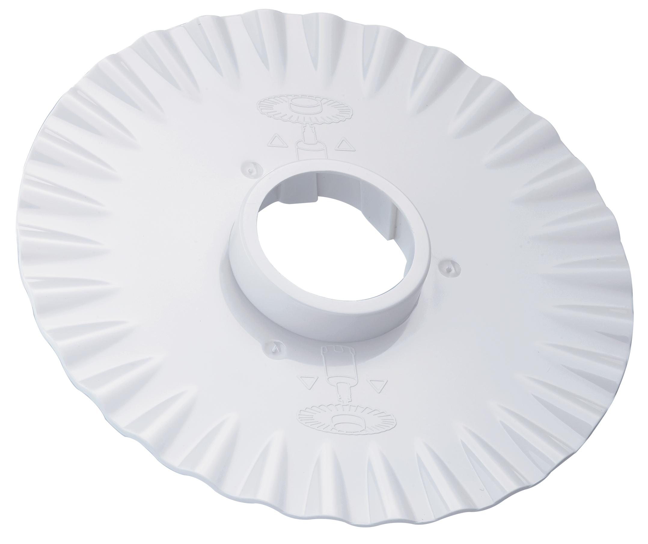 A white sprinkler head.