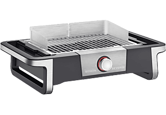 SEVERIN PG 8112 Senoa Style - Tischgrill (Schwarz/Silber)