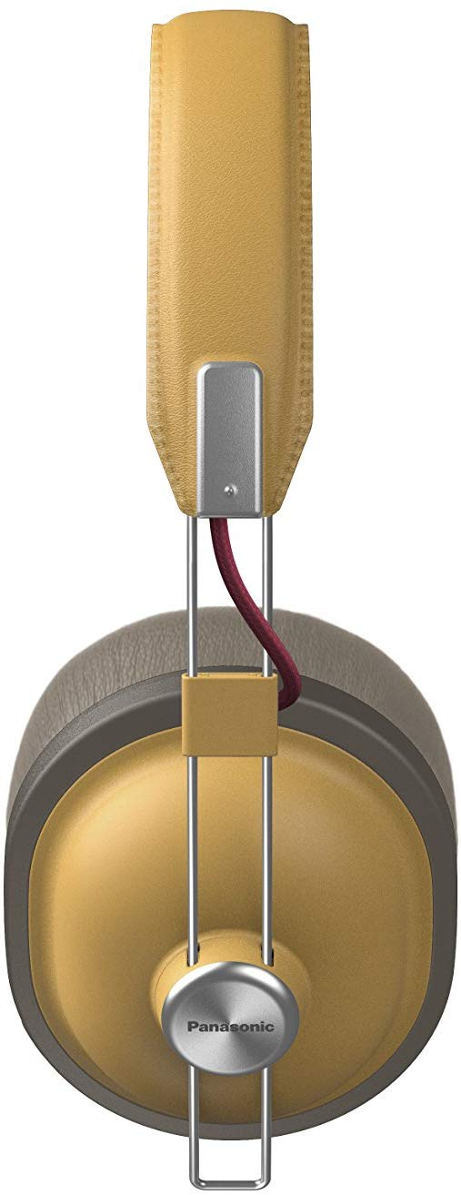 Auriculares inalámbricos - Panasonic RP-HTX80BE-C Bluetooth, 24h Batería, Micrófono, Hi-Fi, Carga Rápida, Ocre