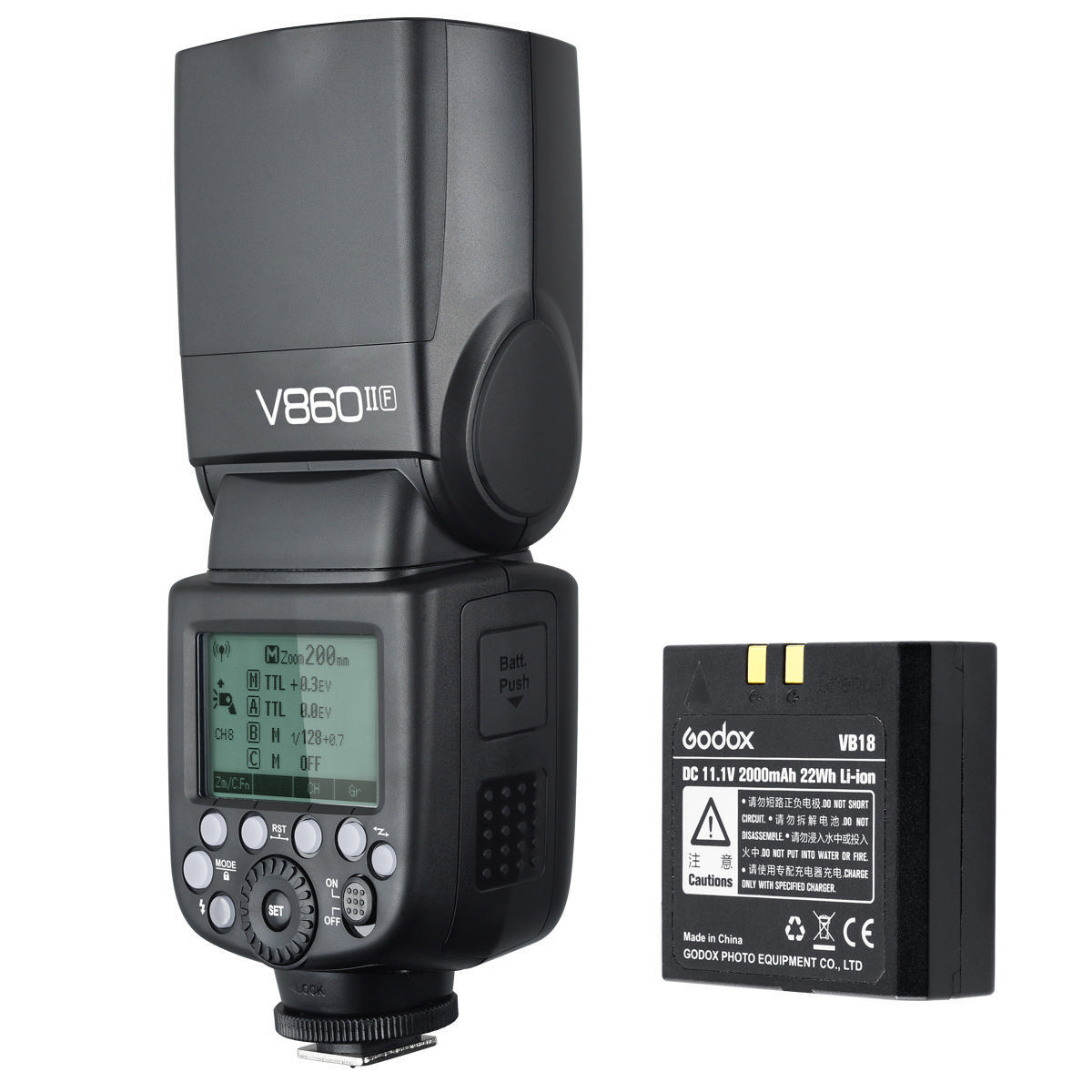 GODOX V860II-O Kit inkl. Akku Systemblitzgerät für Olympus /Panasonic (60, MFT TTL)