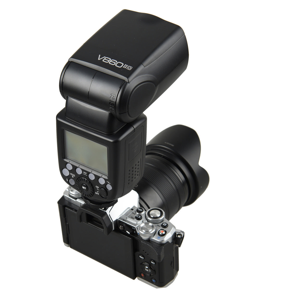 GODOX V860II-O Kit inkl. Akku Systemblitzgerät für Olympus /Panasonic (60, MFT TTL)