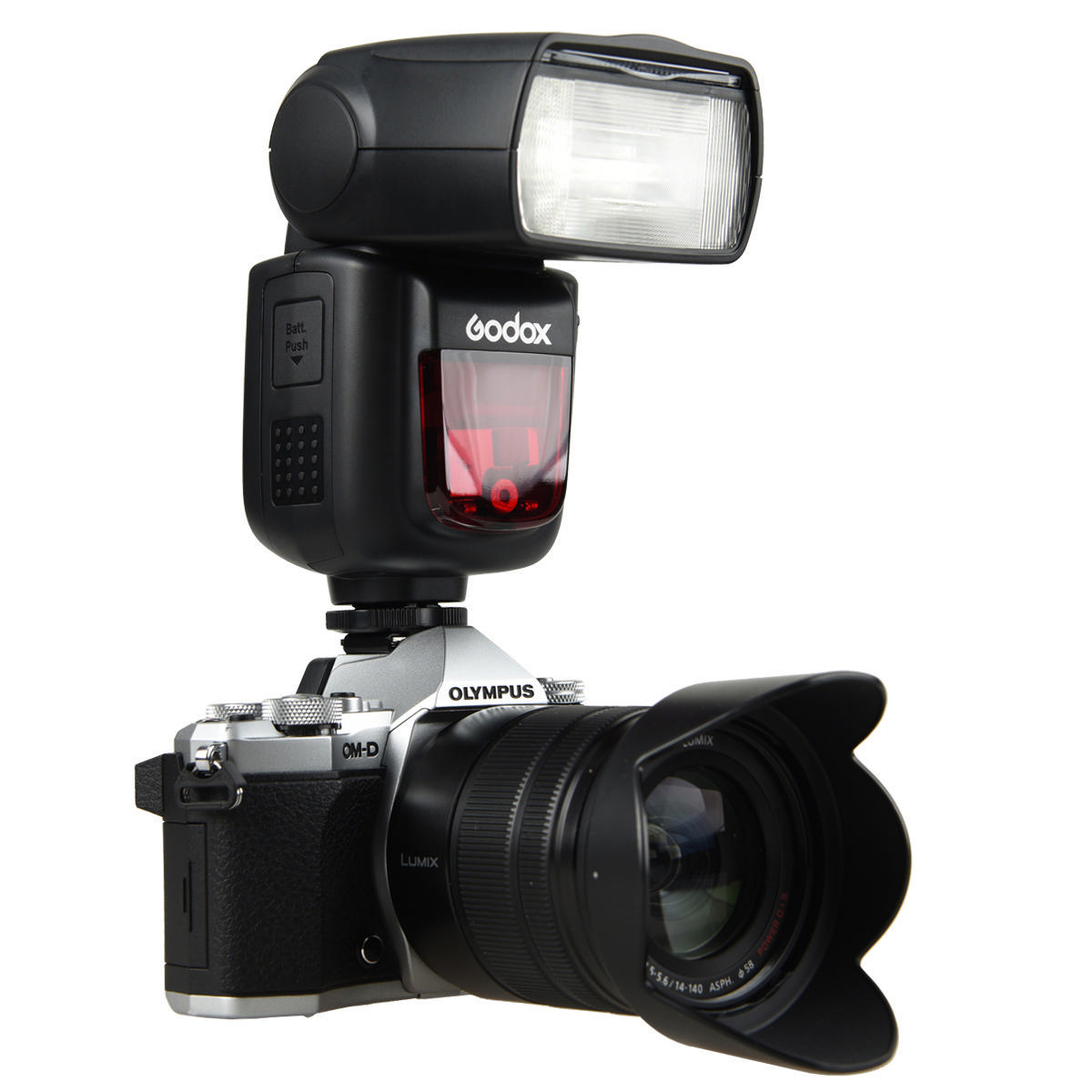 GODOX V860II-O Kit inkl. Akku Systemblitzgerät für Olympus /Panasonic (60, MFT TTL)