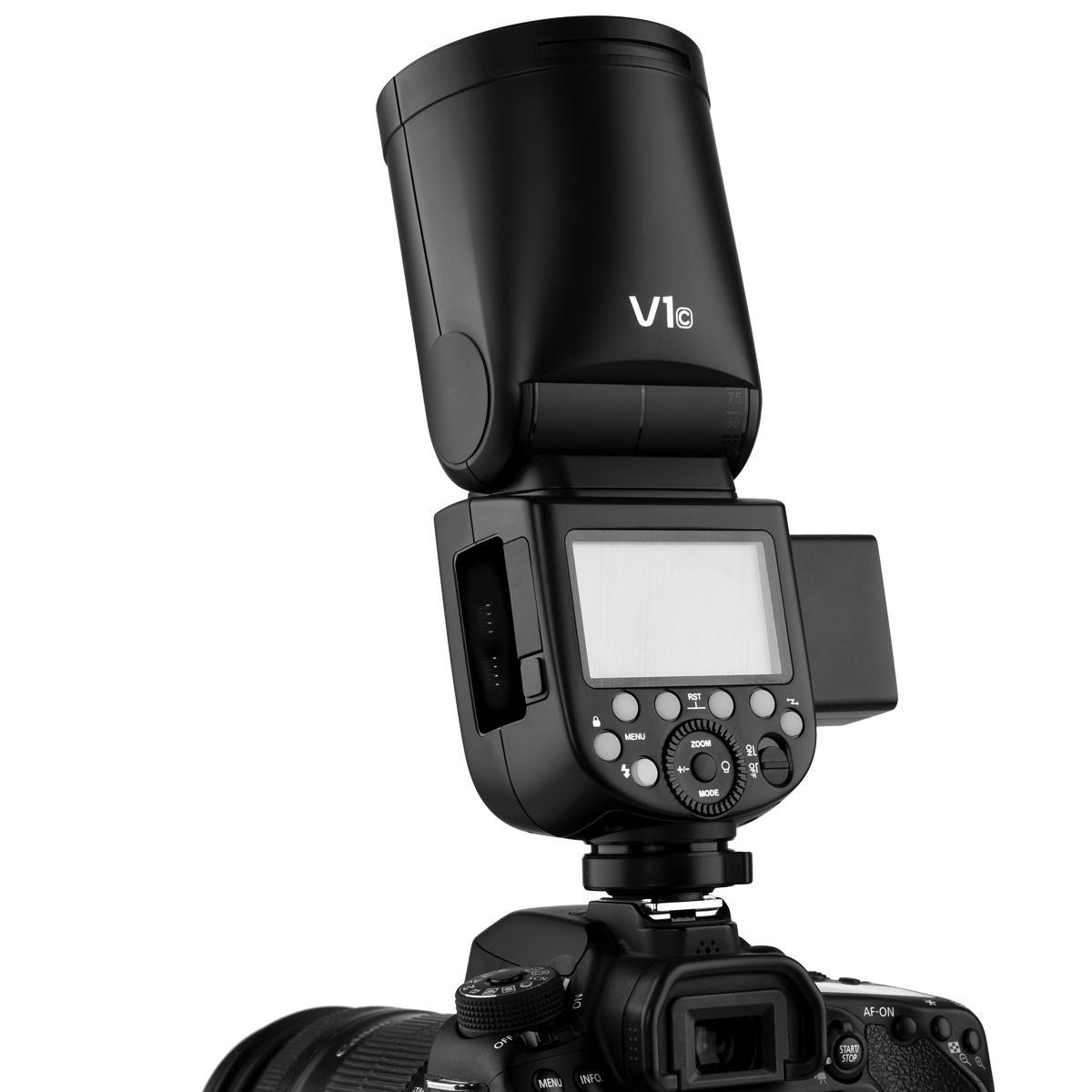 GODOX V1C inkl. Akku Canon Systemblitzgerät für (E-TTL)