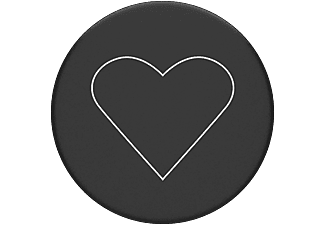 POPSOCKETS White Heart Black - Maniglia e supporto del telefono (Bianco/Nero)