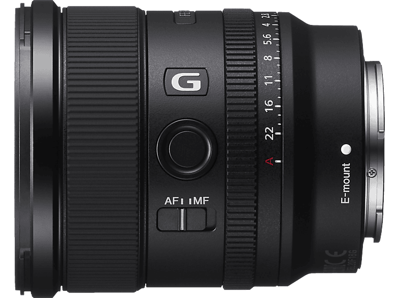 SONY SEL20F18G Vollformat - 20 mm f/1.8 G-Lens, IF, AA (Advanced Aspherical), ED, FHB, DMR, Circulare Blende (Objektiv für Sony E-Mount, Schwarz) | Festbrennweiten-Objektive
