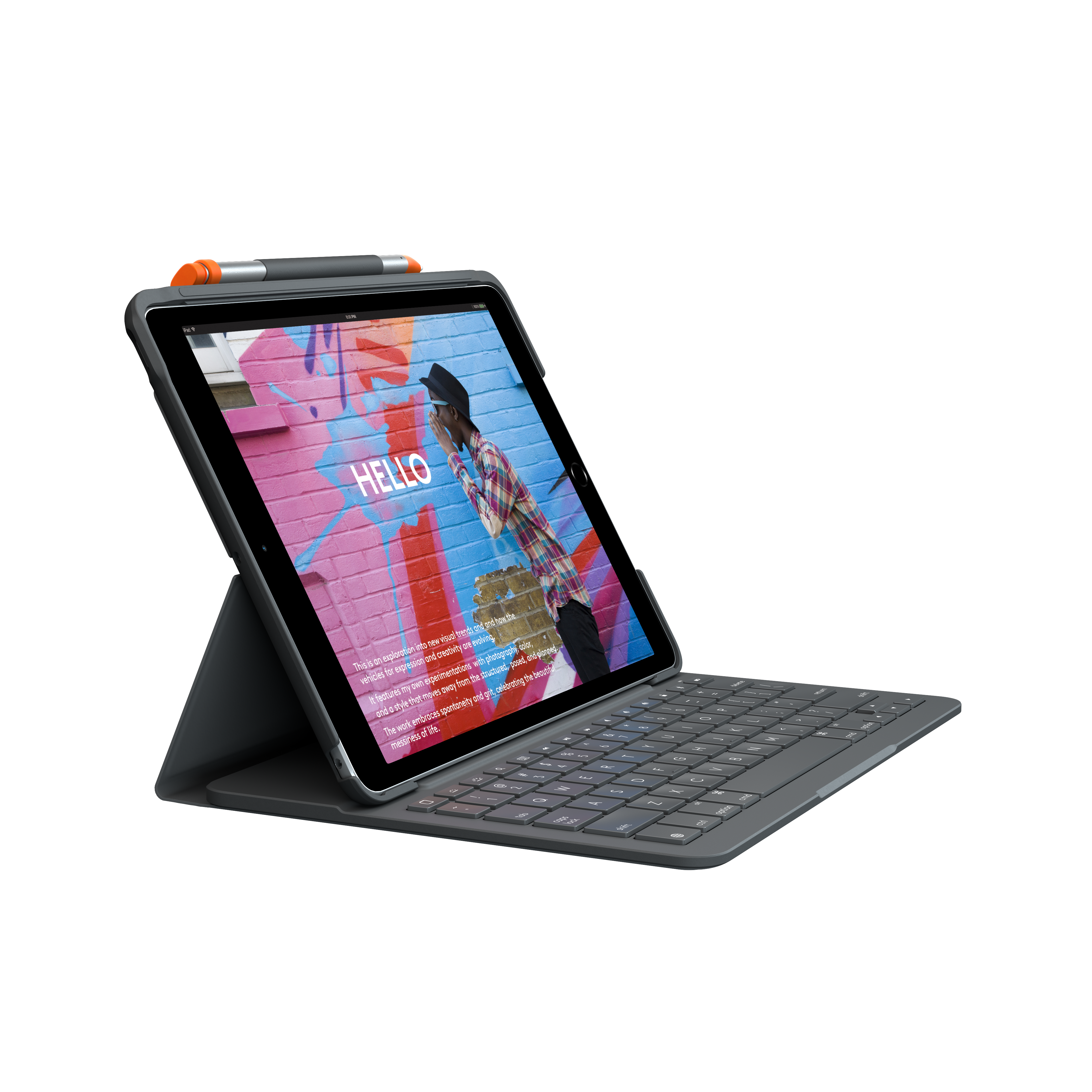 Logitech Slim Folio Kb Case Ipad (7e 8e En 9e Generatie) afbeelding