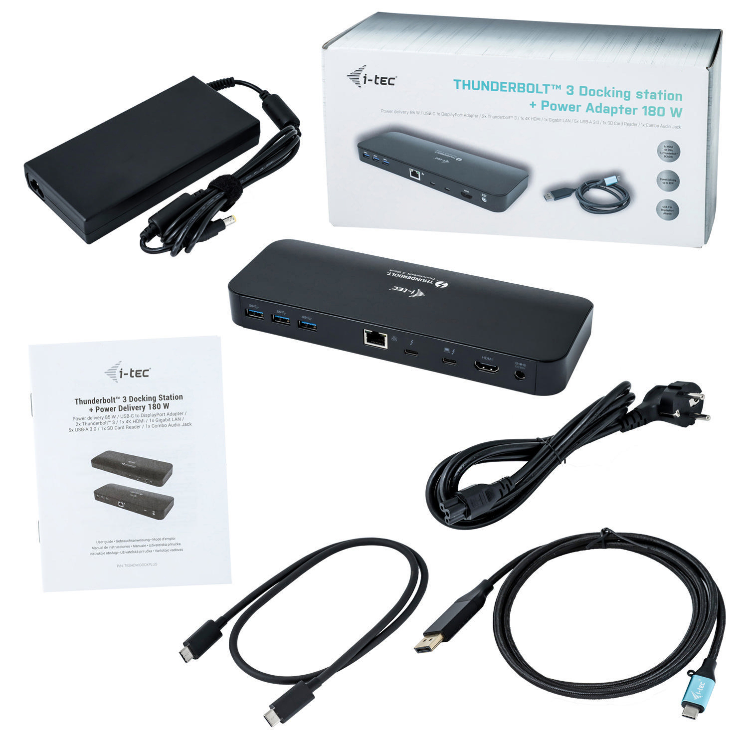 I-TEC TB3HDMIDOCKPLUS Dockingstation, Schwarz