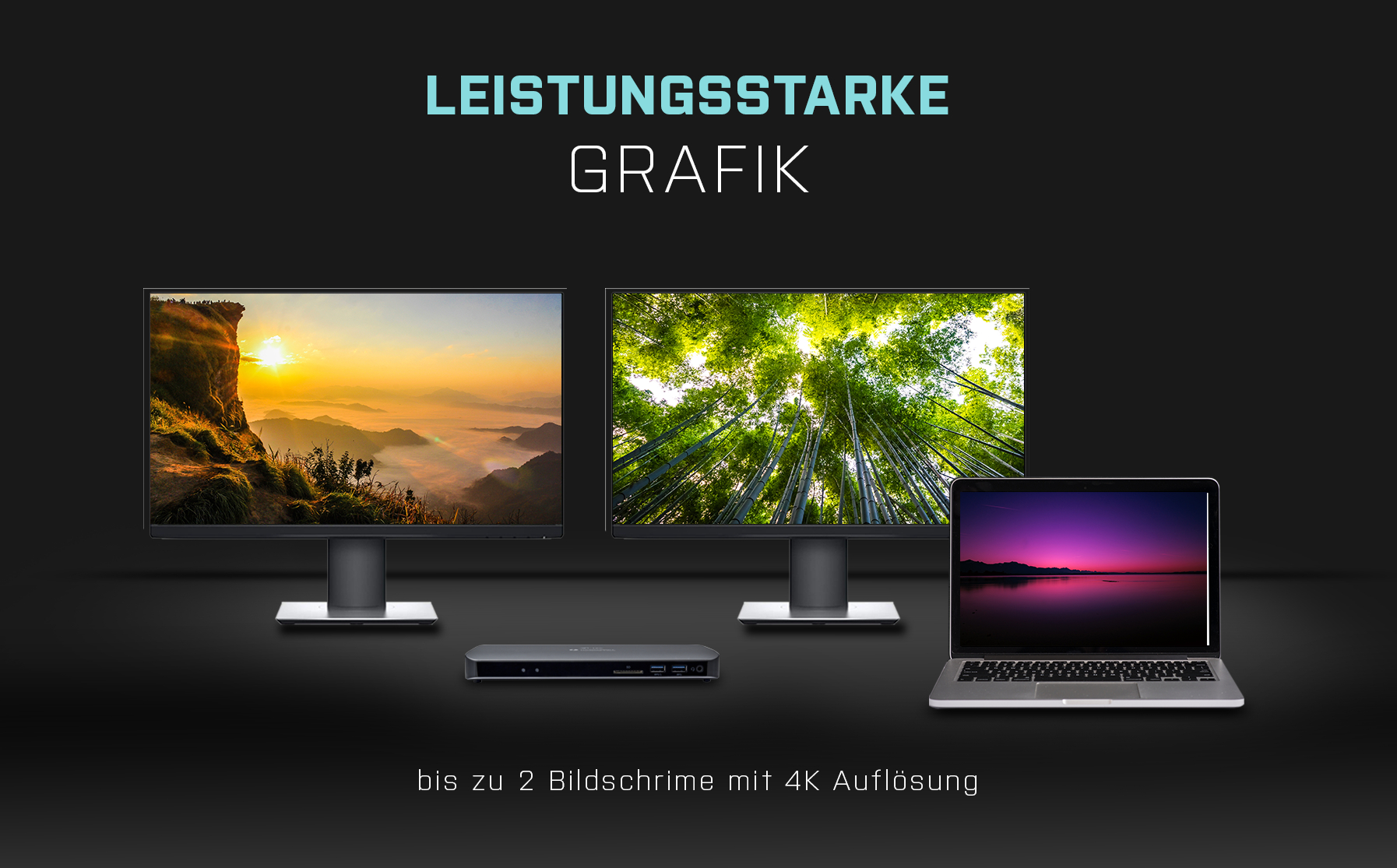 I-TEC TB3HDMIDOCKPLUS Dockingstation, Schwarz