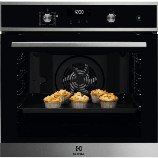 Horno - Electrolux EOD6P71X, Pirolítico, 72 L, Integrable, 3490 W, 45 dB, A+, Inox