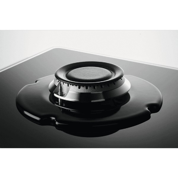 Encimera - Zanussi ZGO68330BA, Hierro fundido, Gas, Mecánico, 3 quemadores, 10 cm, Negro