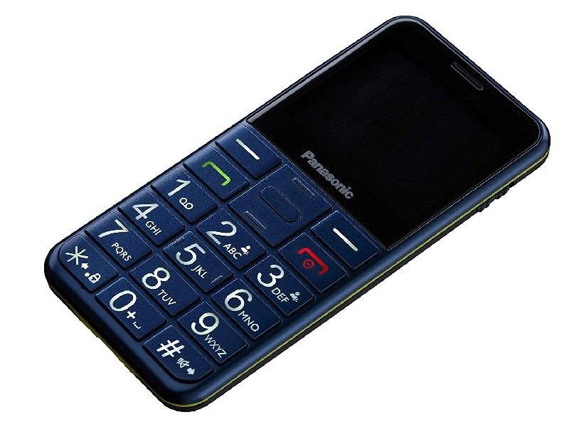 Móvil - Panasonic KX-TU150EX, TFT 2.4", Teclas grandes, Botón SOS, Cámara, Dual SIM, Bluetooth, Azul