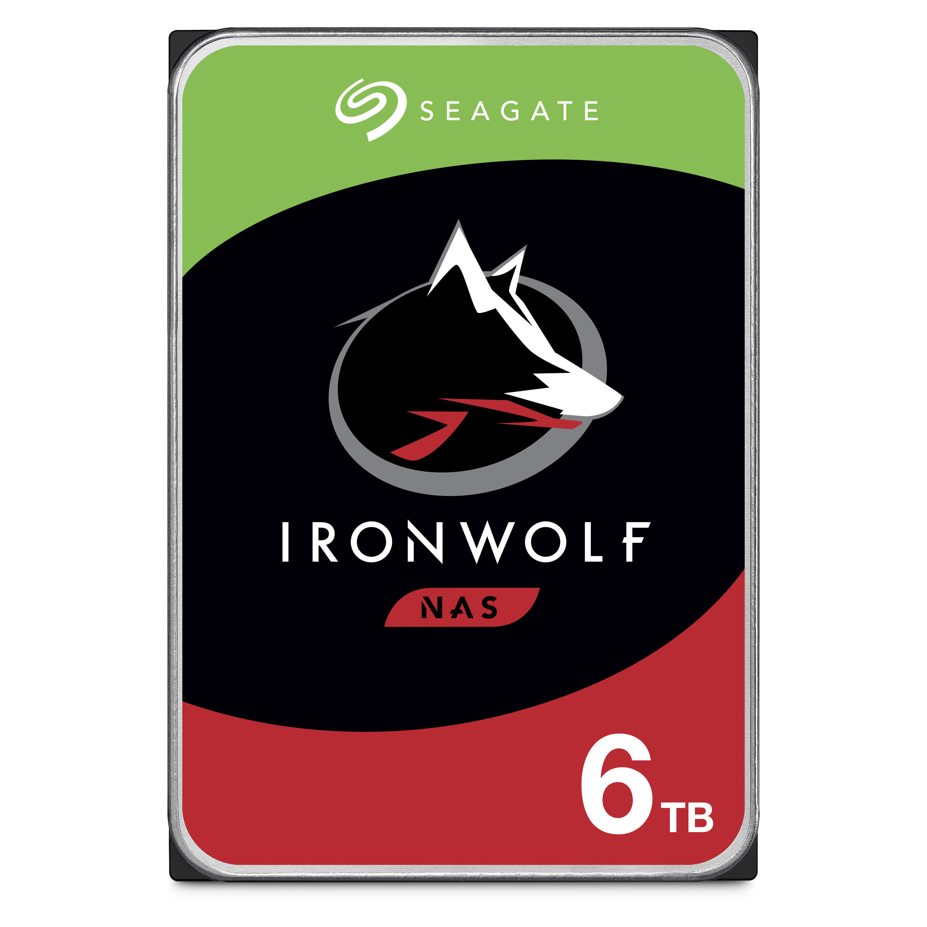 SEAGATE IronWolf Festplatte Bulk, 6 TB HDD SATA 6 Gbps, 3,5 Zoll, intern