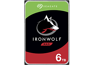 SEAGATE IronWolf Festplatte Bulk, 6 TB HDD SATA 6 Gbps, 3,5 Zoll, intern