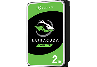 SEAGATE BarraCuda Festplatte Bulk, 2 TB HDD SATA 6 Gbps, 3,5 Zoll, intern