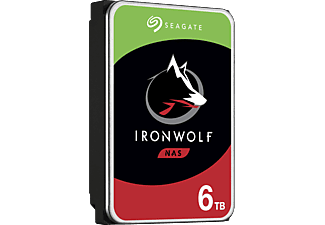 SEAGATE IronWolf Festplatte Bulk, 6 TB HDD SATA 6 Gbps, 3,5 Zoll, intern
