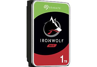 SEAGATE IronWolf Festplatte Bulk, 1 TB HDD SATA 6 Gbps, 3,5 Zoll, intern