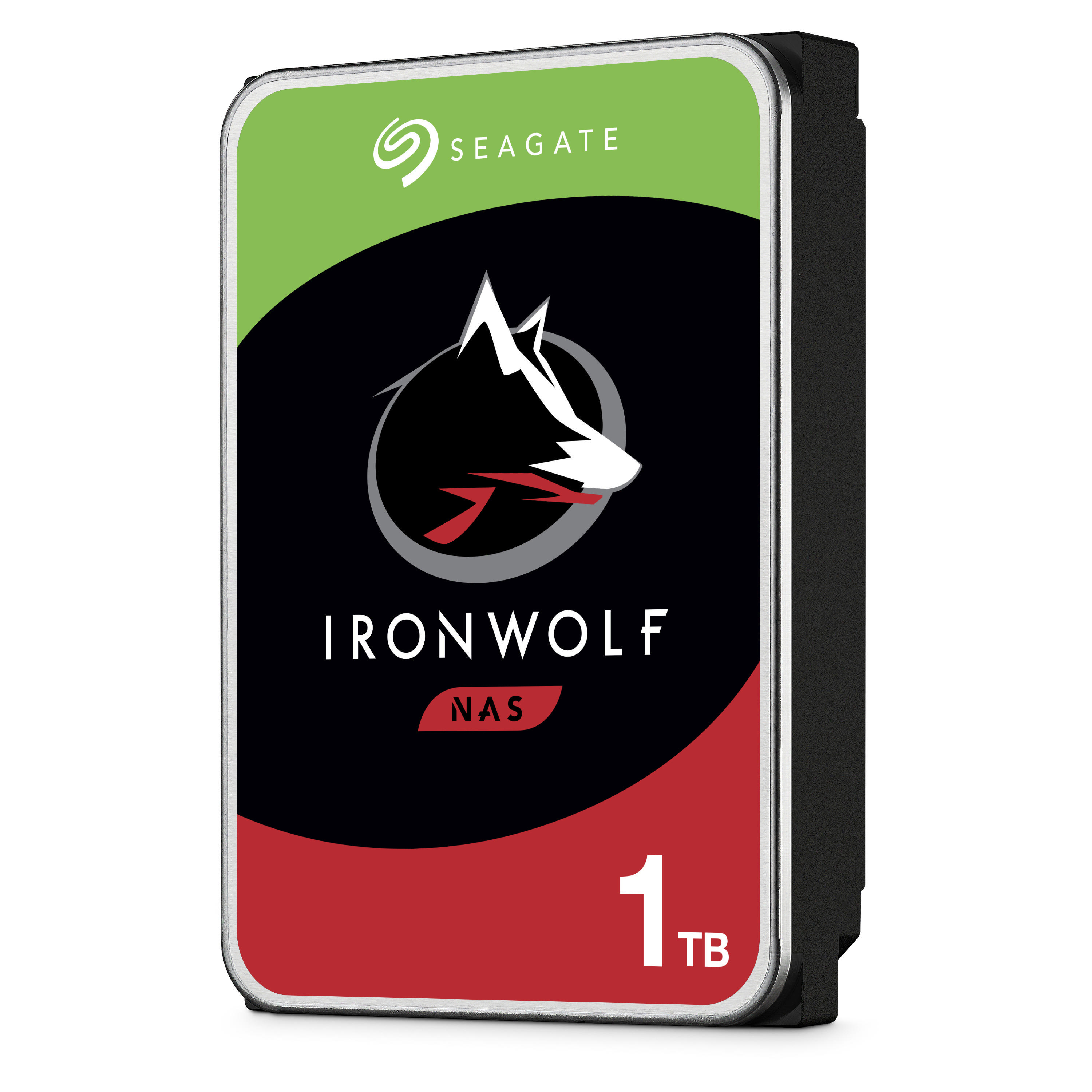SEAGATE IronWolf Festplatte Bulk, 1 TB HDD SATA 6 Gbps, 3,5 Zoll, intern