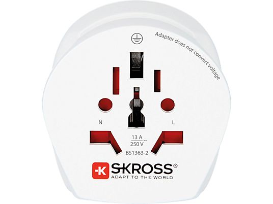 SKROSS Combo World to South Africa - Adaptateur voyage (Blanc)
