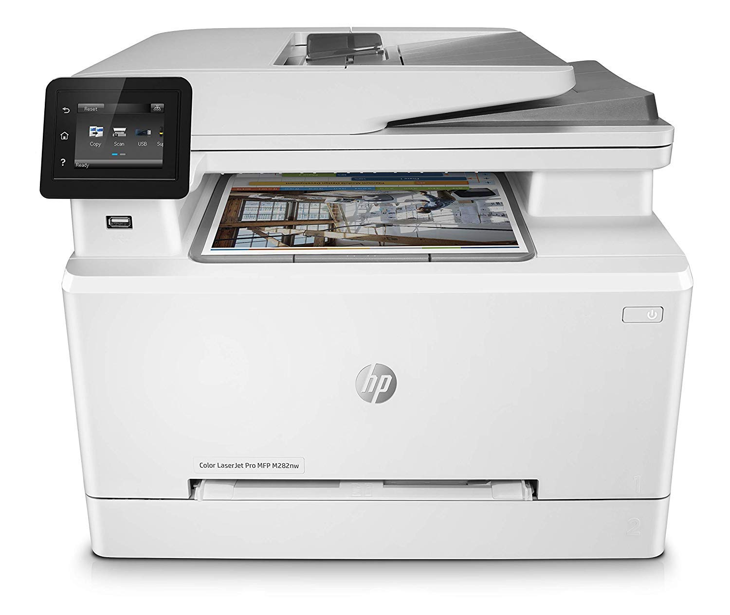 Impresora multifunción - HP Color LaserJet Pro M282nw, 21 ppm, Pantalla táctil, 256 MB, USB