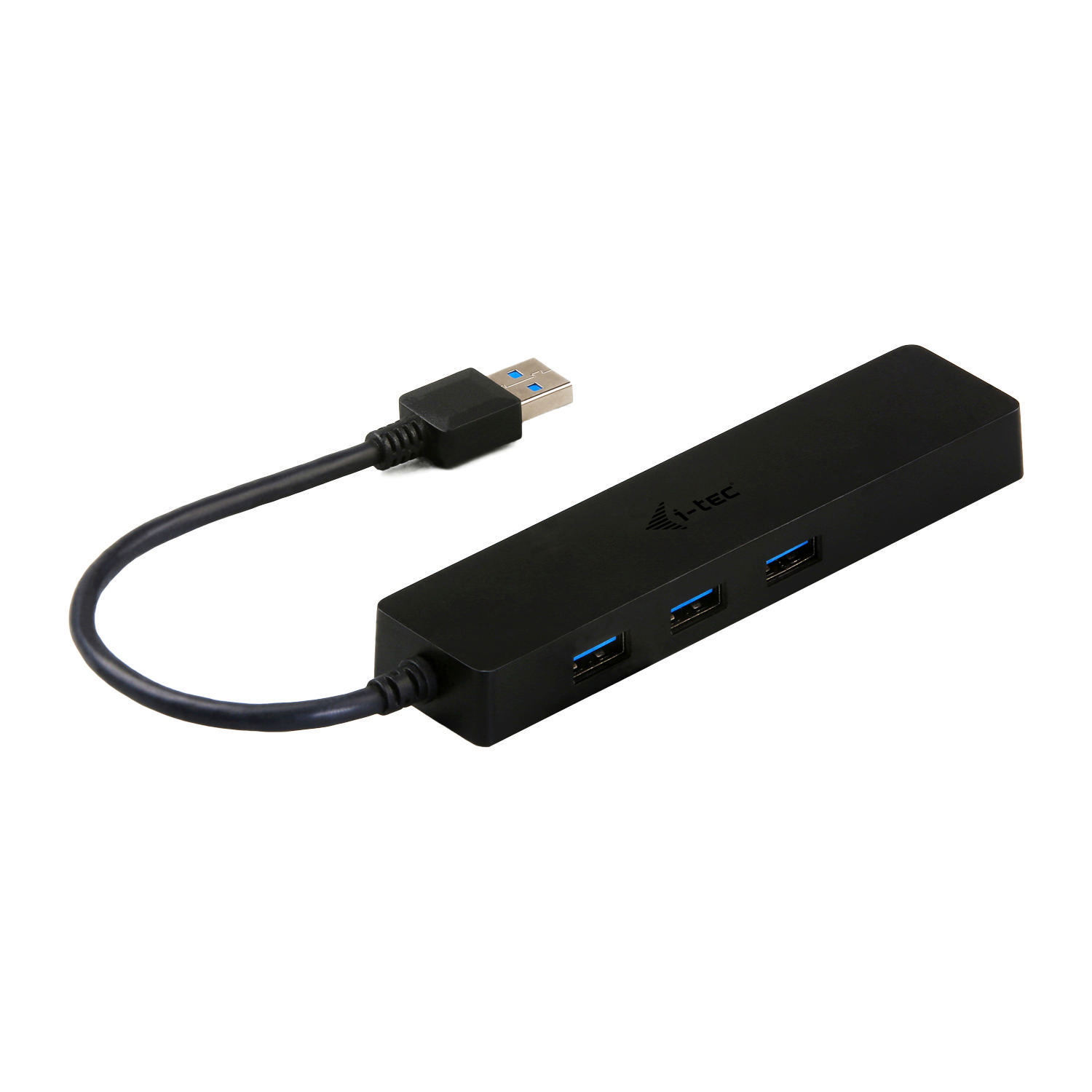 I-TEC U3GL3SLIM USB HUB, Schwarz