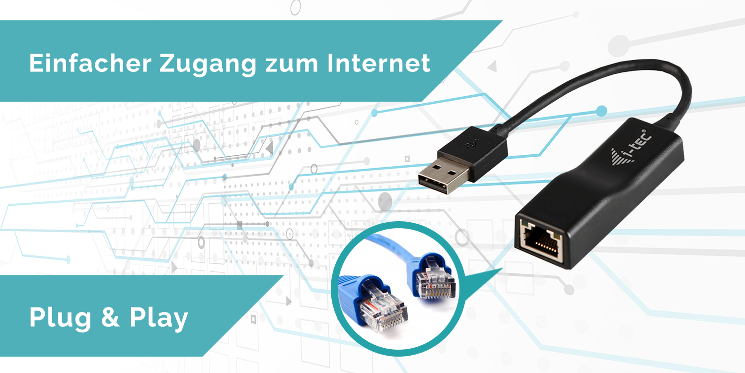 I-TEC U2LAN USB auf Ethernet Adapter 100 Mbit/s