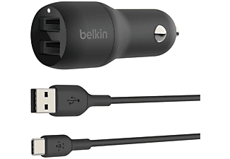 BELKIN CCE001BT1MBK 24W Type-C Hızlı Araç İçi Şarj Cihazı Siyah_0