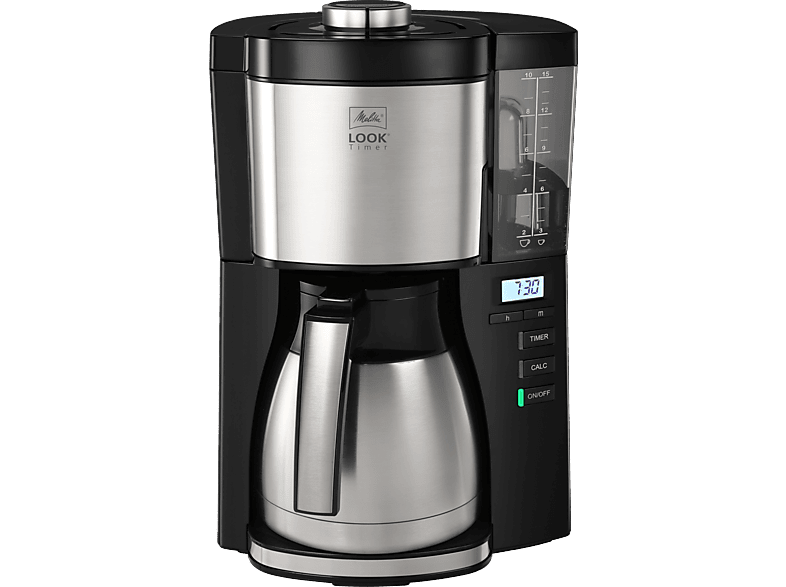 Melitta 1025-18 Look Therm Perfection Timer Filterkaffeemaschine Schwarz