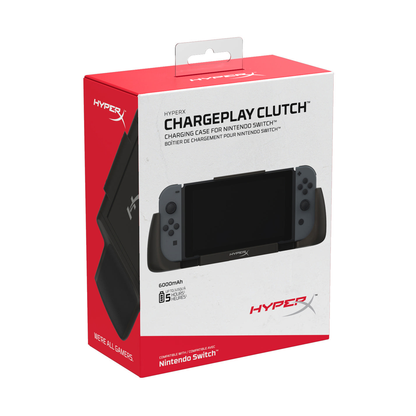 für ChargePlay Ladecase HYPERX Nintendo Clutch™, Switch™, Schwarz