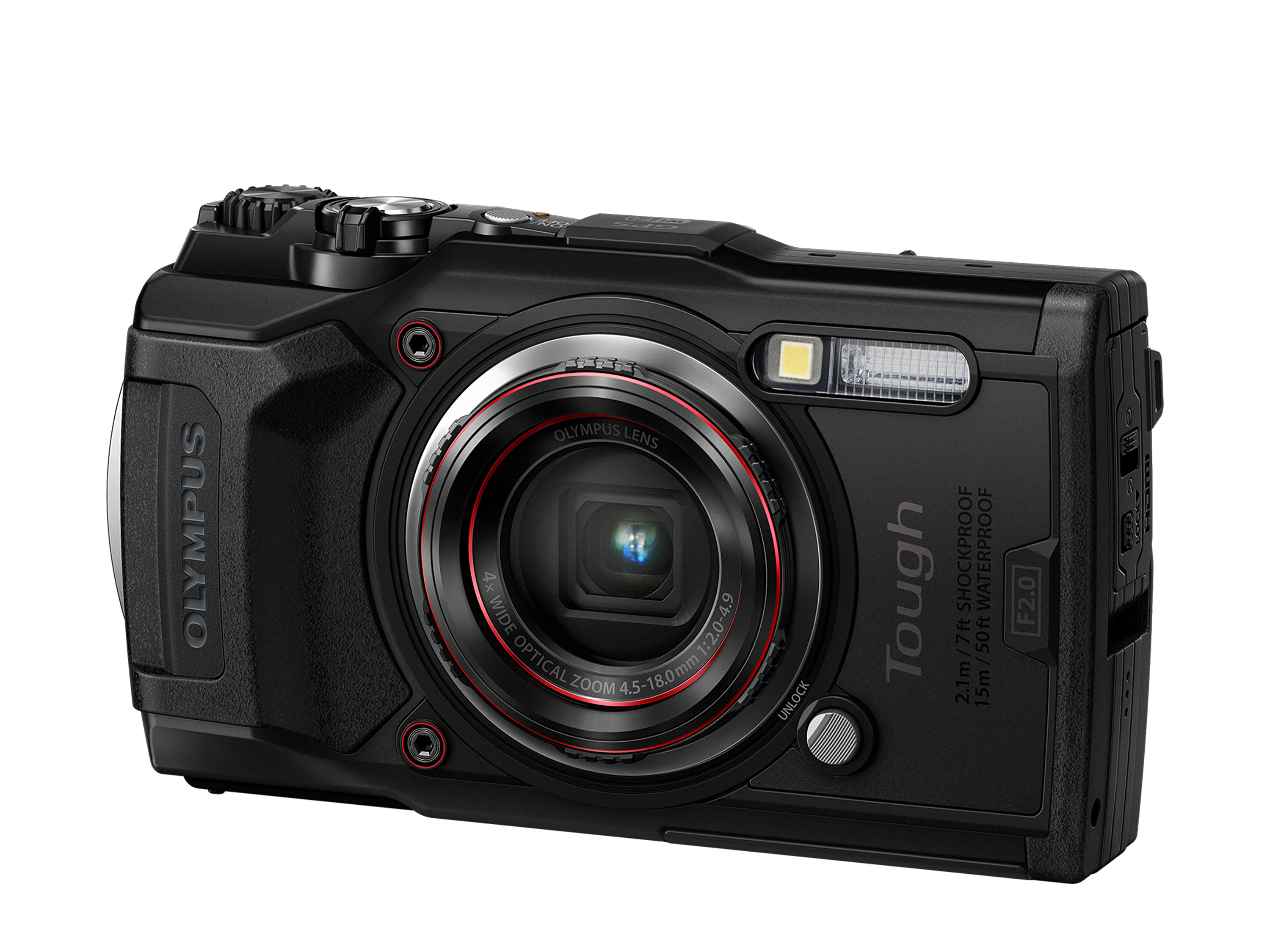TG‑6 Digitalkamera OLYMPUS Open Zoom, (Weitwinkel) opt. 4x Kit , Schwarz, Diver WLAN Water