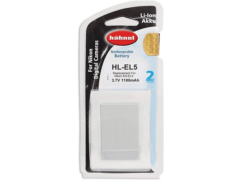 Hähnel HL-EL5 Li-Ionen-Akku für Nikon EN-EL5, 1.100 mAh (1000 192.4) — Foto 2 von 2