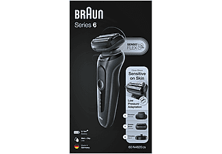 BRAUN Rasierer Series 6 60-N4820cs Schwarz/Grau