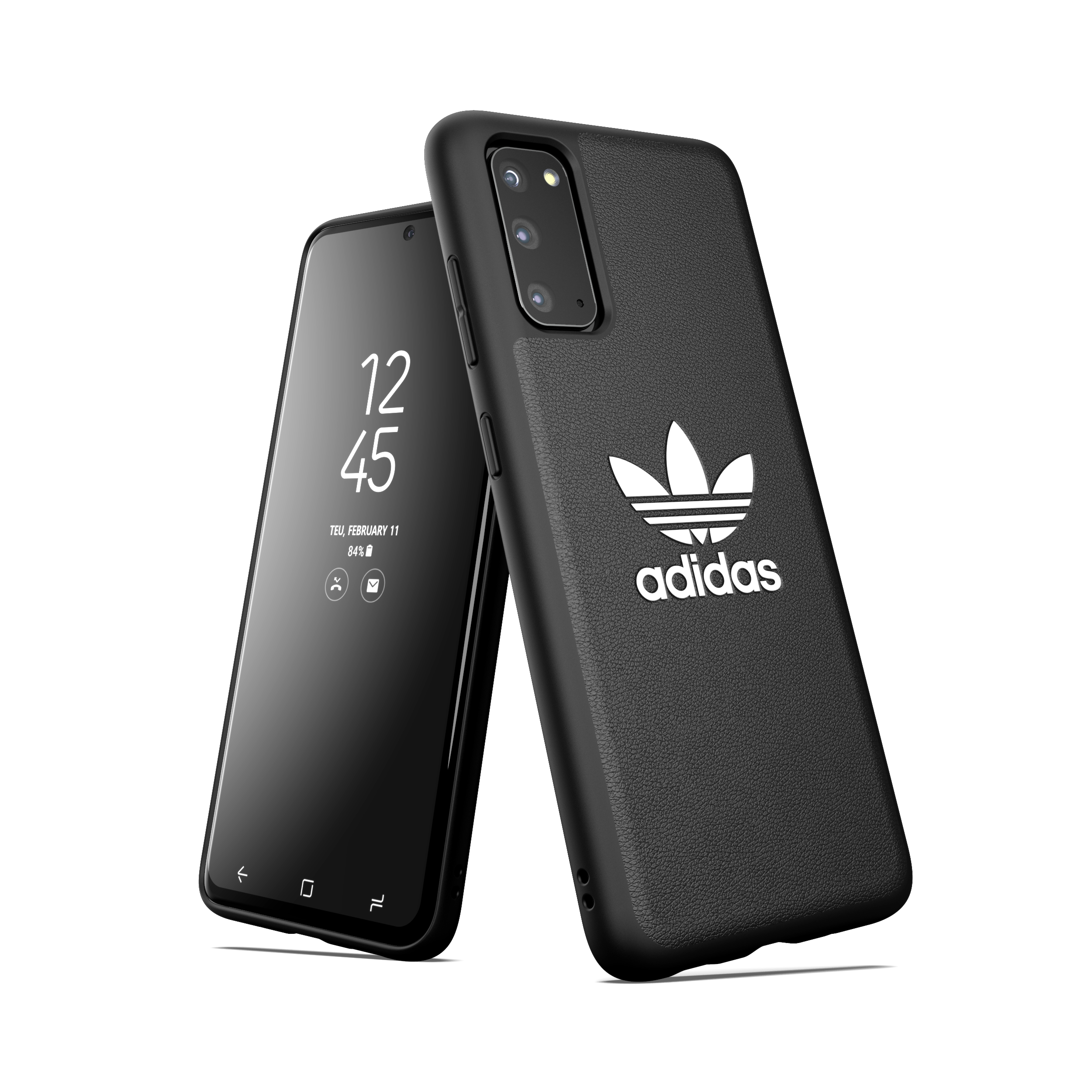 ADIDAS ORIGINALS 38616, Backcover, Samsung, Galaxy S20, Schwarz/Weiß